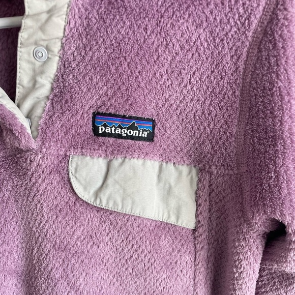 Patagonia Women's Lavender Light Purple Re-tool Quarter Snap Pullover - Small - Picture 5 of 11